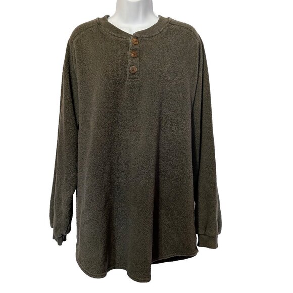 AUSTRALIAN OUTBACK COLLECTION Henley style SWEATER Sz XL MADE IN CANADA STUNNING - Picture 1 of 12